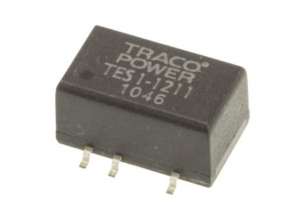 TRACOPOWER TES 1 DC/DC-Wandler 1W 12 V Dc IN, 5V Dc OUT / 200mA 1.5kV Dc Isoliert