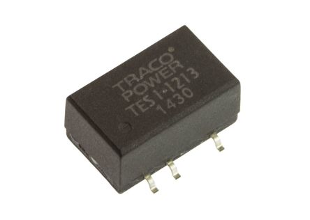 TRACOPOWER TES 1 DC-DC Converter, 15V Dc/ 65mA Output, 10.8 → 13.2 V Dc Input, 1W, Surface Mount, +85°C Max Temp