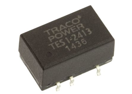 TRACOPOWER TES 1 DC/DC-Wandler 1W 24 V Dc IN, 15V Dc OUT / 65mA 1.5kV Dc Isoliert