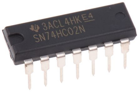 Texas Instruments Logikgatter, 4-Elem., NOR, HC, 5.2mA, 14-Pin, PDIP, 2