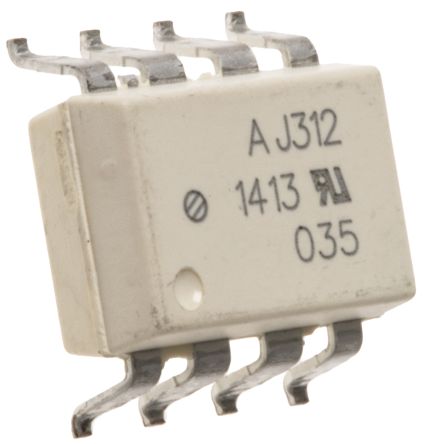 Broadcom SMD Optokoppler DC-In / Transistor-Out, 8-Pin DIP, Isolation 3750 V Ac