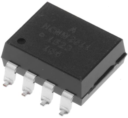 Broadcom Optoacoplador De 1 Canal, Vf= 1.75V, Viso= 3,75 KVrms, IN. DC, OUT. Transistor, Mont. Superficial, Encapsulado