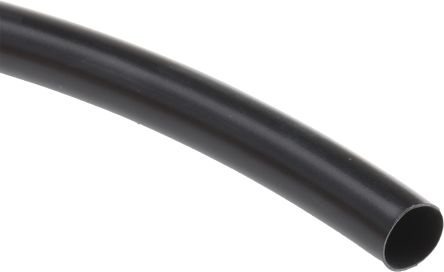 HellermannTyton Tubo Termorretráctil De PVC Negro, Contracción 2:1, Ø 9.5mm, Long. 5m