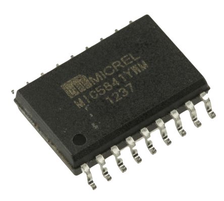 Microchip Controlador, Registro De Desplazamiento MIC5841YWM, MIC, 8 Bits Serie A Serie, Paralelo, Unidireccional 18 Pines SOIC W
