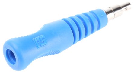 Binder 4 Mm Bananenstecker Blau, Kontakt Vernickelt, 50V / 16A