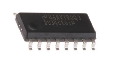 Texas Instruments DS34C86TM/NOPB, SOIC 16 Pines