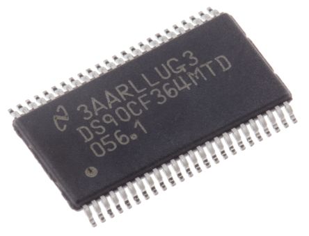 Texas Instruments Transceiver LVDS, DS90C365AMT/NOPB, 3 Ecran Plat 612.5Mbps, TSSOP, 48 Broches