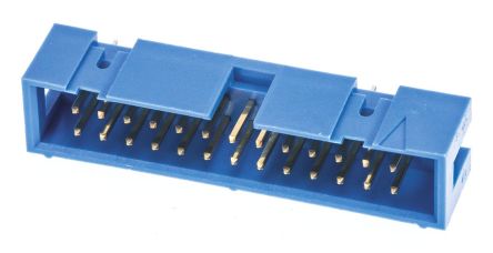 TE Connectivity AMP-LATCH Leiterplatten-Stiftleiste Gerade, 34-polig / 2-reihig, Raster 2.54mm, Kabel-Platine,