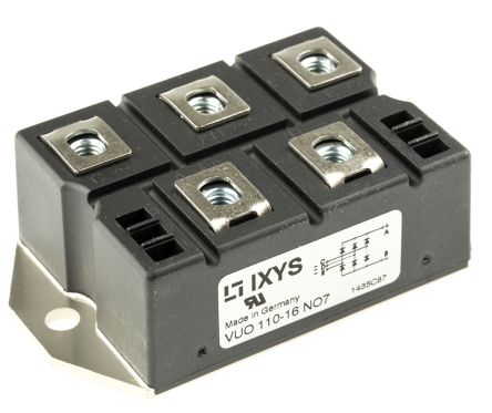IXYS Brückengleichrichter, 3-phasig 127A 1600V Tafelmontage 1.9V PWS E 1 5-Pin 300μA Siliziumverbindung