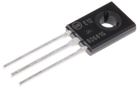 Onsemi NPN Darlington-Transistor 100 V 4 A HFE:750, TO-225 3-Pin Einfach