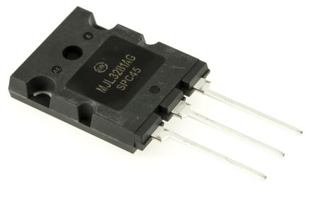 Onsemi MJL3281AG THT, NPN Transistor 200 V / 15 A 30 MHz, TO-3BPL 3-Pin