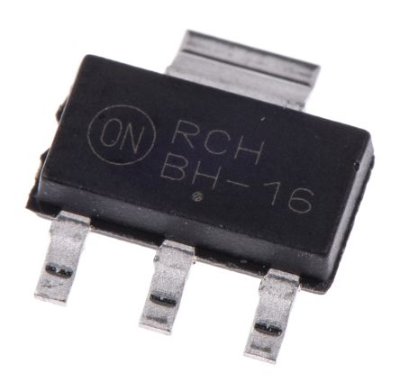 Onsemi BCP56-16T1G NPN Transistor, 1 A, 80 V, 3 + Tab-Pin SOT-223