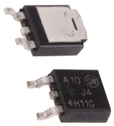 Onsemi MJD44H11G SMD, NPN Transistor 80 V / 8 A 85 MHz, DPAK (TO-252) 3-Pin