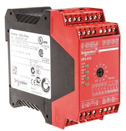 Schneider Electric XPS ATE 230 V ac Safety Relay Dual Channel With 2 Safety...