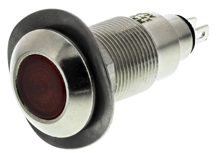Marl LED Schalttafel-Anzeigelampe Rot 12 → 28V, Montage-Ø 12.7mm, Lötanschluss
