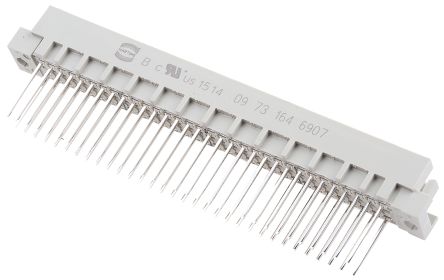 HARTING C2 DIN 41612-Steckverbinder Stecker Gerade, 64-polig / 2-reihig, Raster 2.54mm, Wire Wrap Durchsteckmontage