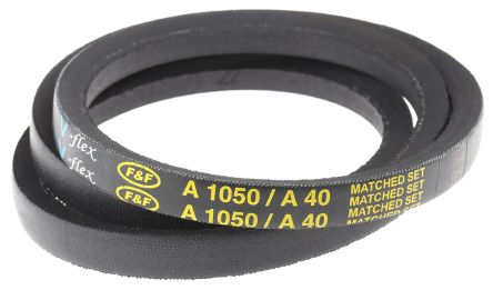 RS PRO 同步带, 长1010mm, A型皮带, 顶宽13mm, 最小皮带直径80mm