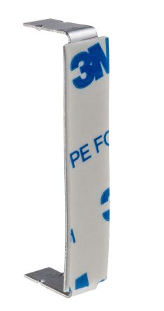 RS PRO Kabelhalter Offene Clips Selbstklebend, Kabel-Ø 10mm Alu 9,8 Mm X 14mm X 52mm