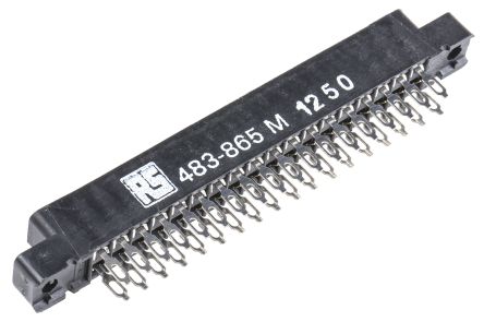 Cinch Kantensteckverbinder, 3.96mm, 18-polig, 2-reihig, Gerade
