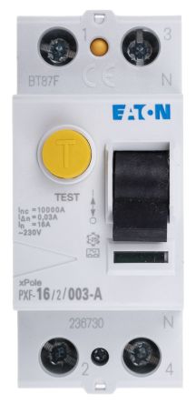 Eaton PXF-A RCCB, 1P+N-polig, 16A, 30mA Typ A PXF 230V Ac