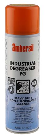 Ambersil Desengrasante Disolvente Industrial Degreaser FG, Aerosol De 500 Ml, Secado Rápido