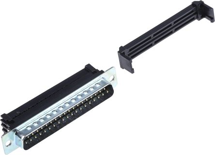 RS PRO Sub-D Steckverbinder Stecker Abgewinkelt, 37-polig / Raster 2.77mm, Kabelmontage IDC