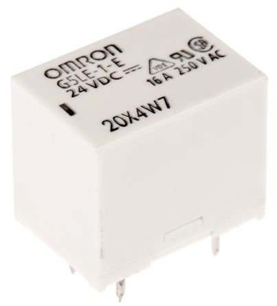 Omron SPDT PCB Mount Non-Latching Relay, 24V dc Coil