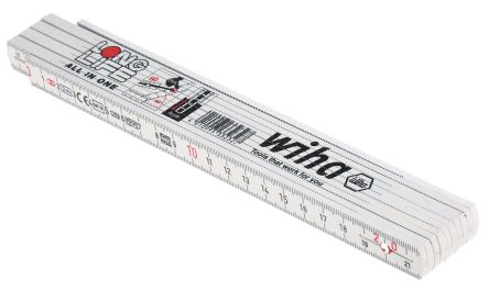 Wiha Tools Metro Plegable Plegable De Plástico, Longitud 2m