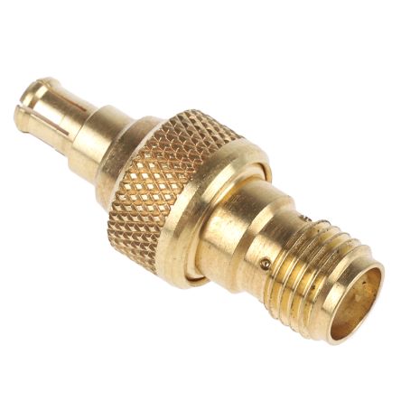 Huber+Suhner HF Adapter, MCX - SMA, 50Ω, Male - Weiblich, Gerade, 6GHz Normal