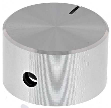 RS PRO Potentiometer Drehknopf Silbern Ø 22mm X 13mm X 12mm, Rund Schaft 4mm