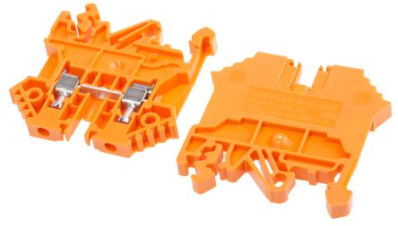 RS PRO Reihenklemmenblock Einfach Orange, 0.2 → 2.5mm², 800 V / 24A