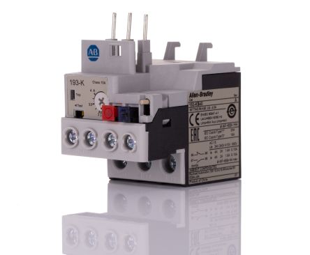 Allen Bradley Bulletin 193-K Überlastrelais 6 W 1 Schließer, 1 Öffner, 690 V Ac / 4 A, 50mm X 44.9mm