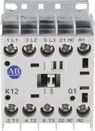 Allen Bradley Serie 100 100K Leistungsschütz / 24 V Dc Spule, 3 -polig 3 Schließer, 690 V Ac / 12 A