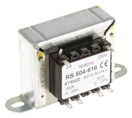 RS PRO 12VA 2 Output Chassis Mounting Transformer, 24V Ac