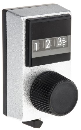 Vishay Potentiometer Drehknopf Schwarz, Zeiger Schwarz Ø 17.7mm X 11.9mm, Rund Schaft 6.35mm
