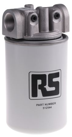 RS PRO Hydraulik-Spin-On-Filterdose Einsatz, 3/4Zoll, 10μm, 65l/min, BSP3/4 (Filter), G3/4 (Element), Bis 12 Bar,