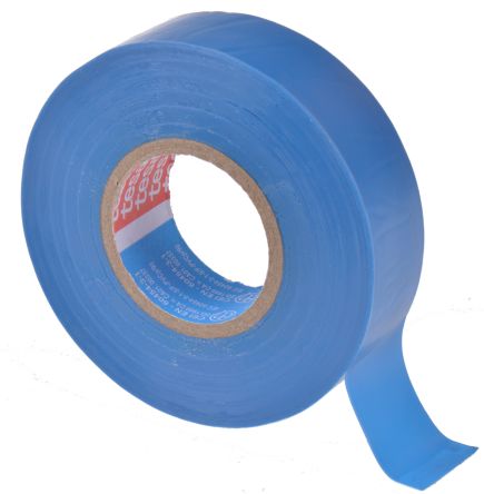 tesaflex 53948 Blue Electrical Insulation Tape, 19mm x 25m, 0.13mm Thick
