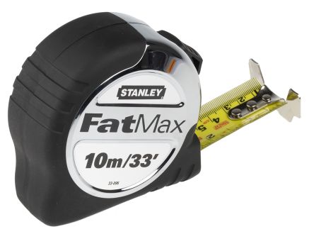 Stanley FatMax 10m Tape Measure, Metric & Imperial, With RS Calibration
