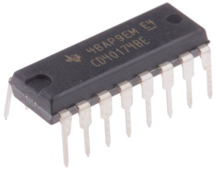 Texas Instruments Sextuple Circuit Intégré Pour Bascule, PDIP 16 Broches