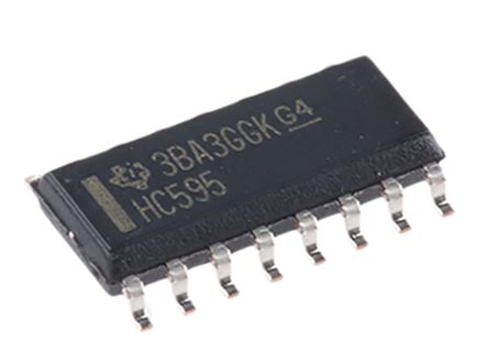 Texas Instruments Schieberegister 8-Bit Schieberegister HC Seriell Zu Seriell, Parallel SMD 16-Pin SOIC 1