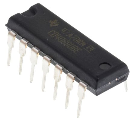 Texas Instruments Sextuple Inverseur CD4069UBE, PDIP 14 Broches