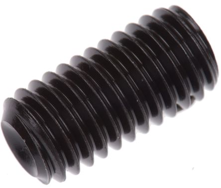 RS PRO Black, Self-Colour Steel Hex Socket Set M8 X 16mm Grub Screw