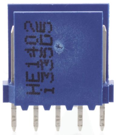 TE Connectivity AMPMODU HE14 Series Straight Through Hole PCB Header, 5 Contact(s), 2.54mm Pitch, 1 Row(s), Shrouded