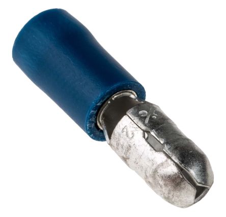RS PRO Cosse Cylindrique à Sertir Isolé Mâle, Bleu 14AWG 2.5mm² 16AWG 1.5mm² Non-Enveloppé
