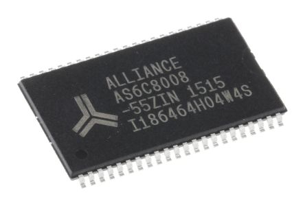 Alliance Memory 8MBit LowPower SRAM 1M, 8bit / Wort 20bit, 2,7 V Bis 5,5 V, TSOP 44-Pin