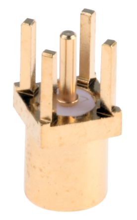 Radiall, Jack Through Hole MMCX Connector, 50Ω, Solder Termination, Straight Body
