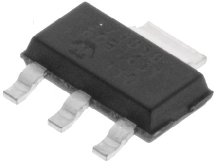 Microchip Spannungsregler 70mA, 1 Niedrige Abfallspannung SOT-223, 3+Tab-Pin, Fest
