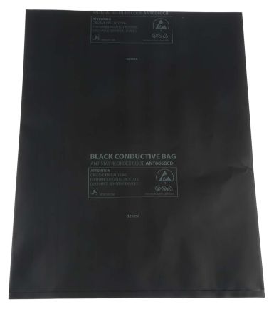 RS PRO Black Conductive Bag 254mm(W)x 203mm(L)