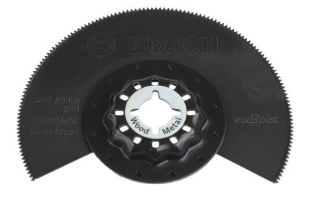 Bosch 1件装 85mm 双金属 多工具刀片, 应用: 含铁金属；非含铁金属；塑料；木材
