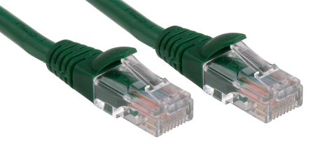 RS PRO Câble Ethernet Catégorie 5e U/UTP, Vert, 3m LSZH Avec Connecteur
